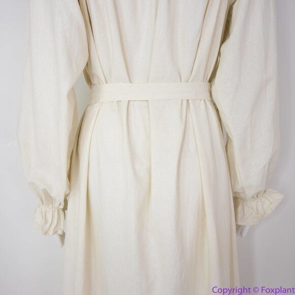 NEW‎ Eloquii Cream Linen Maxi Day Dress, size 18/20 - Picture 13 of 15